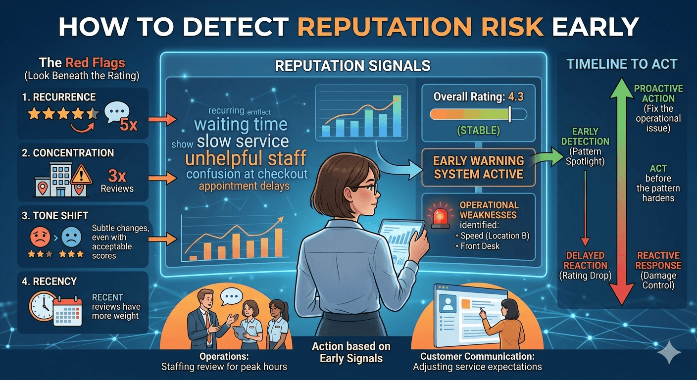 How to Detect Reputation Risk Before Ratings Drop